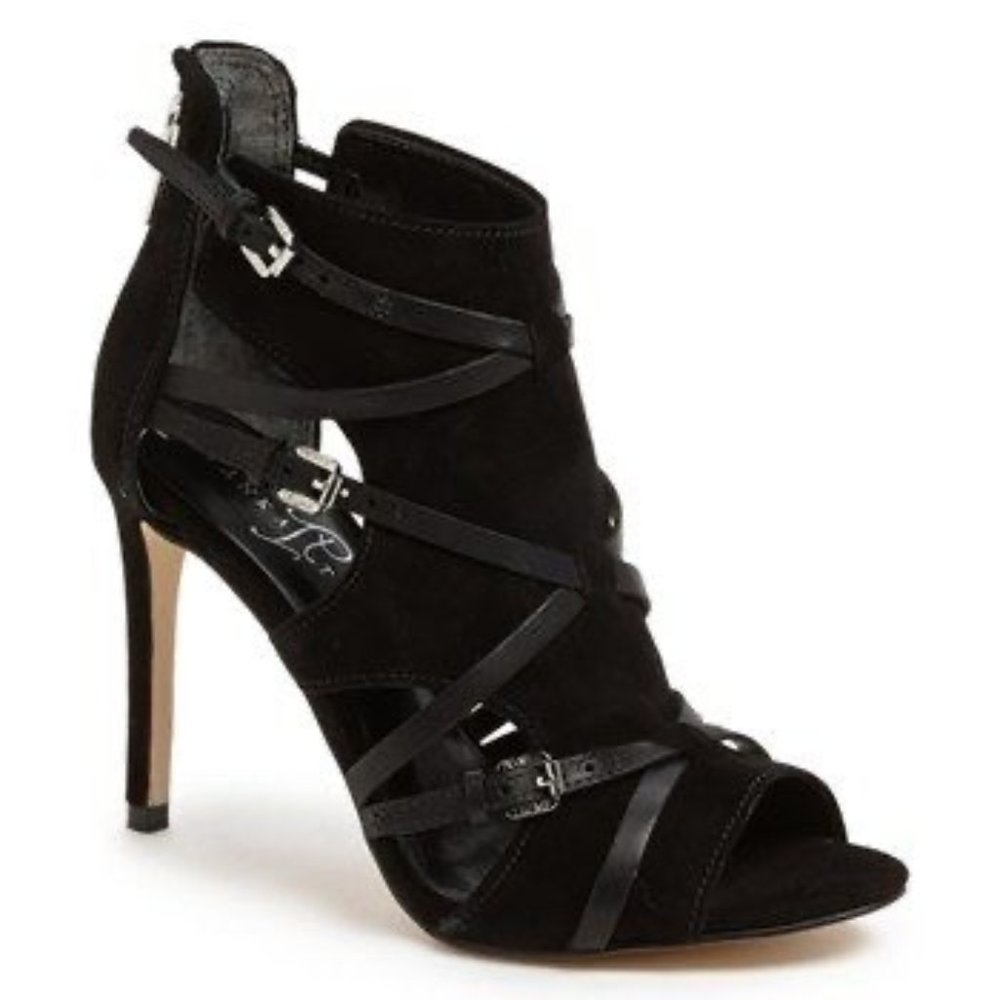 Ivanka Trump Shea Suede Strappy Pumps Stilettos